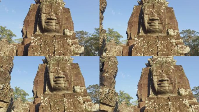 吴哥寺雕塑吴哥窟柬埔寨4k视频