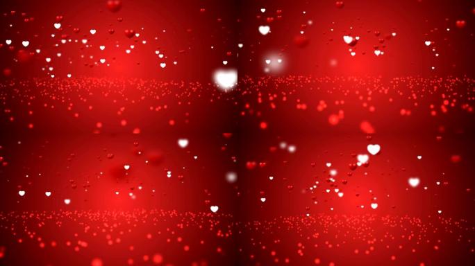 抽象圣诞渐变背景与博克闪光，情人节爱情关系节日活动节日-无限循环