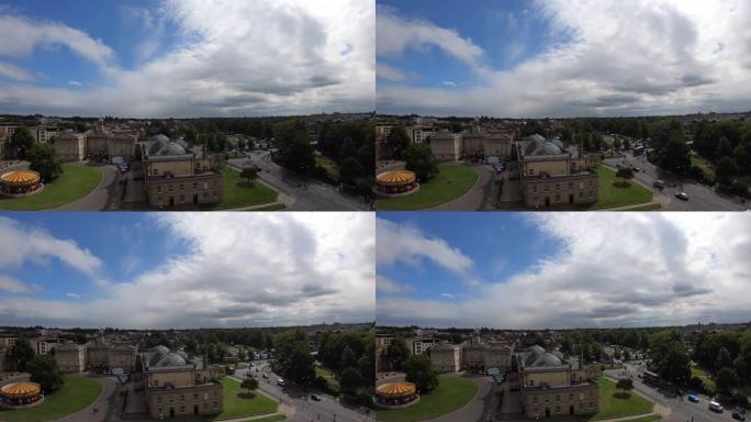 timelapse York City skyline in England, United Kin