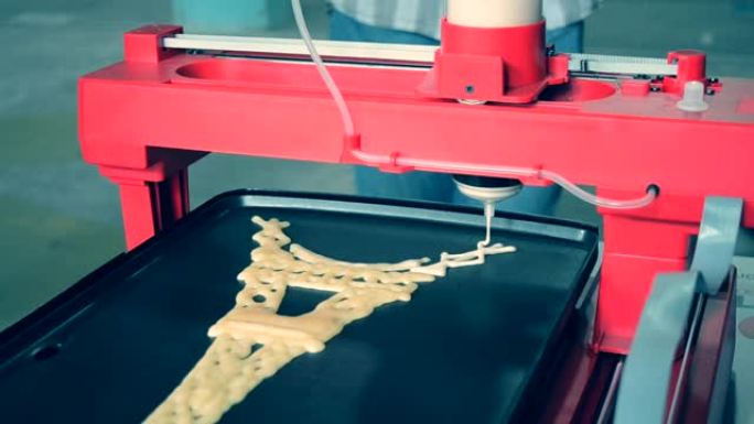 3d打印液体面团。3D打印机打印煎饼