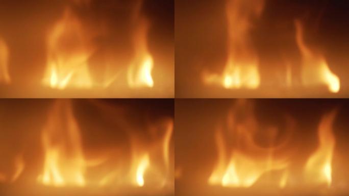 高清慢动作: 燃烧的火焰-股票视频