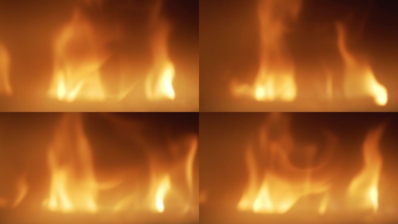 高清慢动作: 燃烧的火焰-股票视频