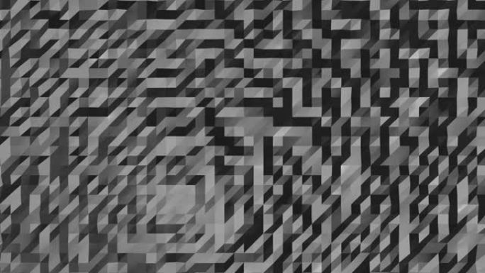 抽象灰色3D几何图案。用于业务演示的马赛克金属背景