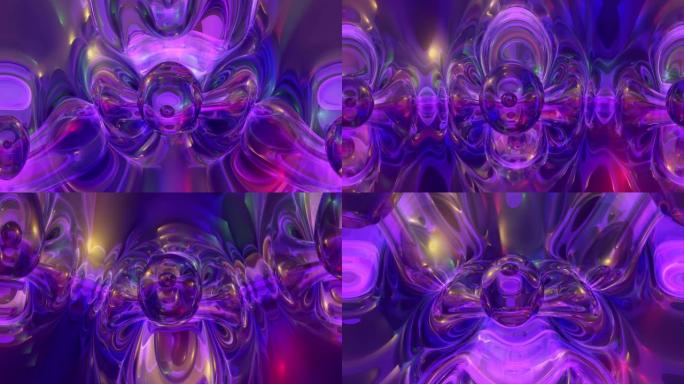 紫色环led背景动感舞台舞美视频素材