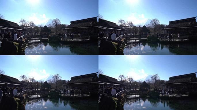 Oshino Hakkai是一个风景秀丽的小村庄，有8个池塘00