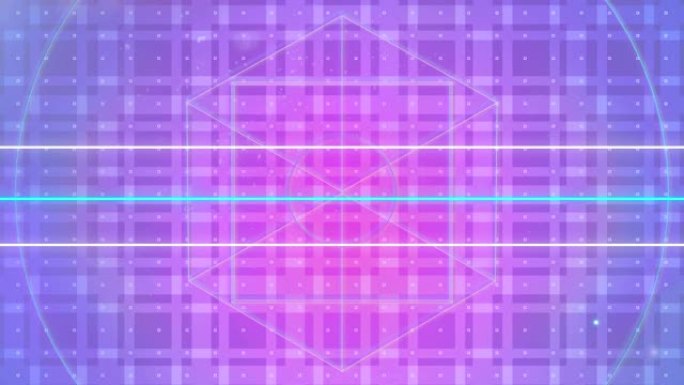 几何形状和紫色背景的动画