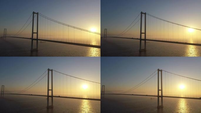 天空股票视频中的奥斯曼·加齐桥