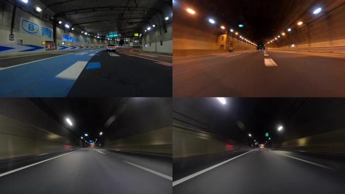 夜间在高速公路上行驶