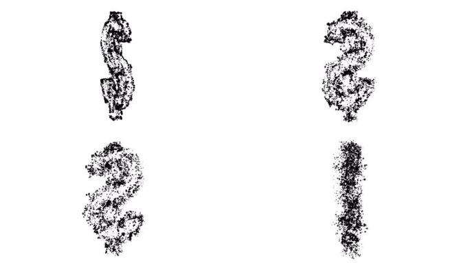 美元符号。Wireframe低聚网状网络空间网格科学技术，提供4k全高清和高清视频。