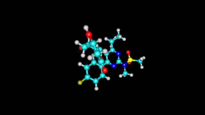 绝缘旋转rosuvastatin分子视频