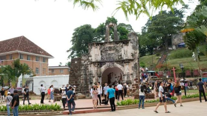 A历史church建筑in马六甲,马来西亚