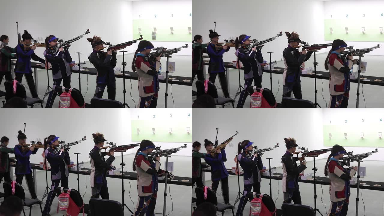 气动气步枪比赛儿童射击训练营