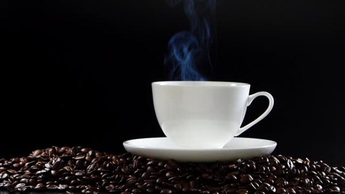 新鲜热咖啡咖啡豆泡咖啡手工咖啡现磨咖啡