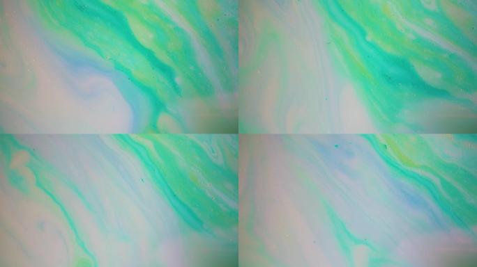 抽象色彩设计彩色漩涡纹理背景大理石花纹视频。