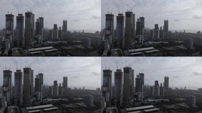城市丛林，孟买的高塔，4k