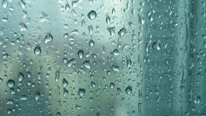 玻璃窗上的雨滴玻璃窗上的雨滴下雨