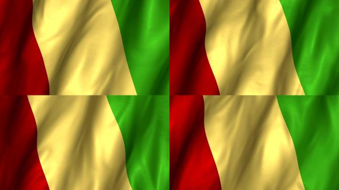 几内亚挥舞旗帜4K