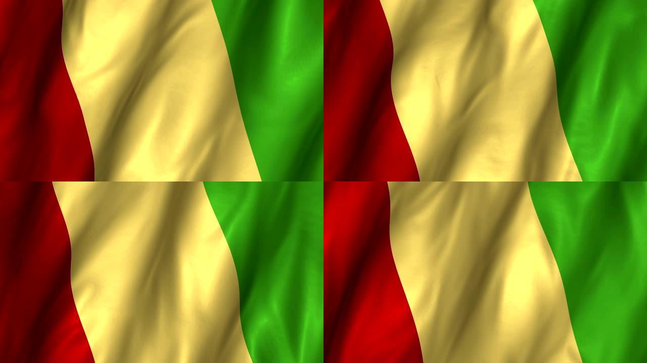 几内亚挥舞旗帜4K