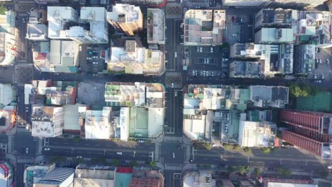 4k航拍画面台湾高雄市俯视图