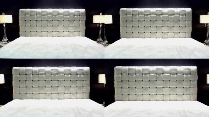 白色现代设计白色床