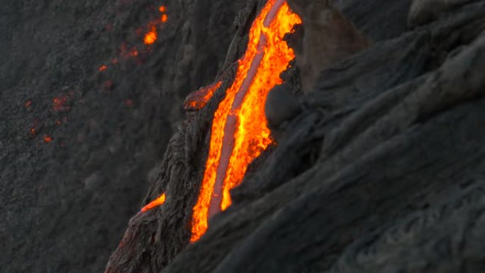 夏威夷基拉韦厄火山流出的夏威夷熔岩