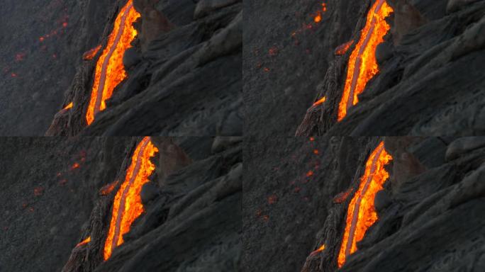 夏威夷基拉韦厄火山流出的夏威夷熔岩