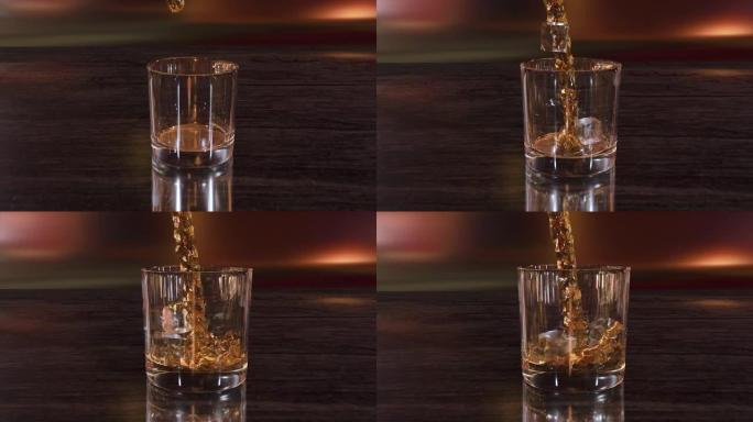 用冰渲染威士忌的3D