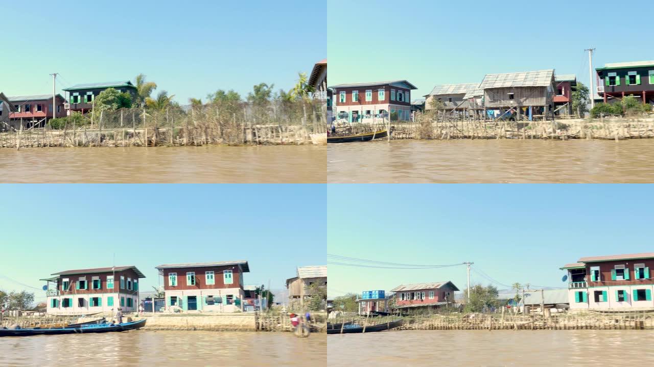 缅甸的因勒湖。