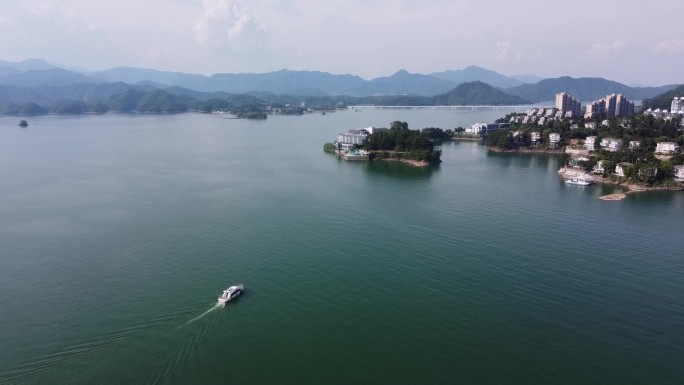 浙江千岛湖航拍 绿城度假酒店