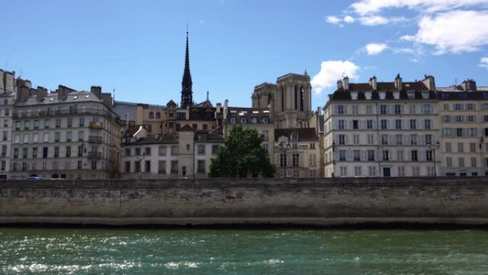 我们的女士cathedral在巴黎,Sienna river。