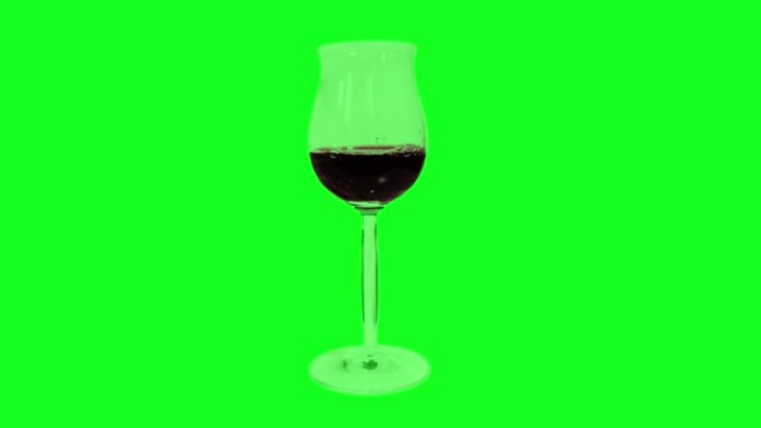 绿色屏幕上充满了红酒酒杯