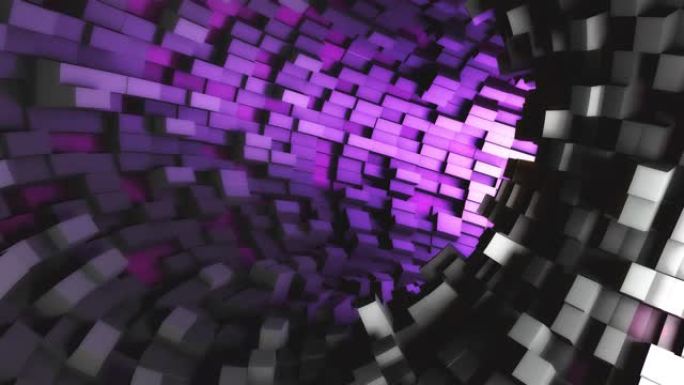 紫色隧道背景场景舞台时空空间艺术概念