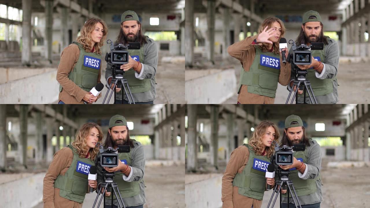 两个来自战区的年轻记者