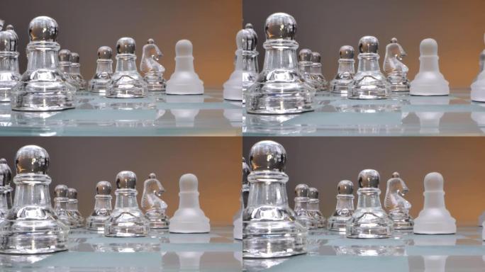 游戏的概念和知识分子的发展，玻璃象棋的安排和准备的游戏
