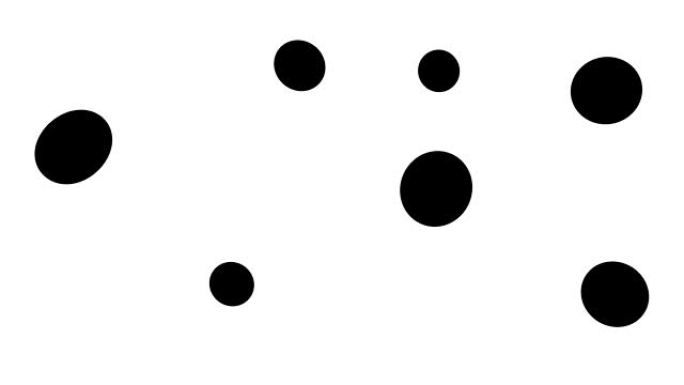 乱七八糟的变形球动画。2d动画黑色气泡形状孤立在白色背景上。抽象图形轮廓的流动图案。平滑的球体物体运