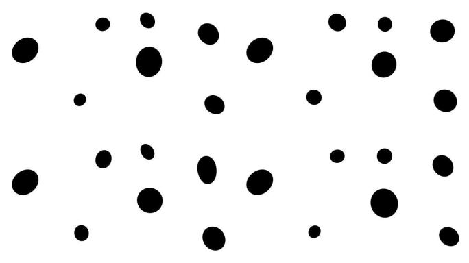 乱七八糟的变形球动画。2d动画黑色气泡形状孤立在白色背景上。抽象图形轮廓的流动图案。平滑的球体物体运