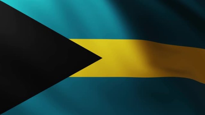 巴哈马的大旗帜在风中飘扬