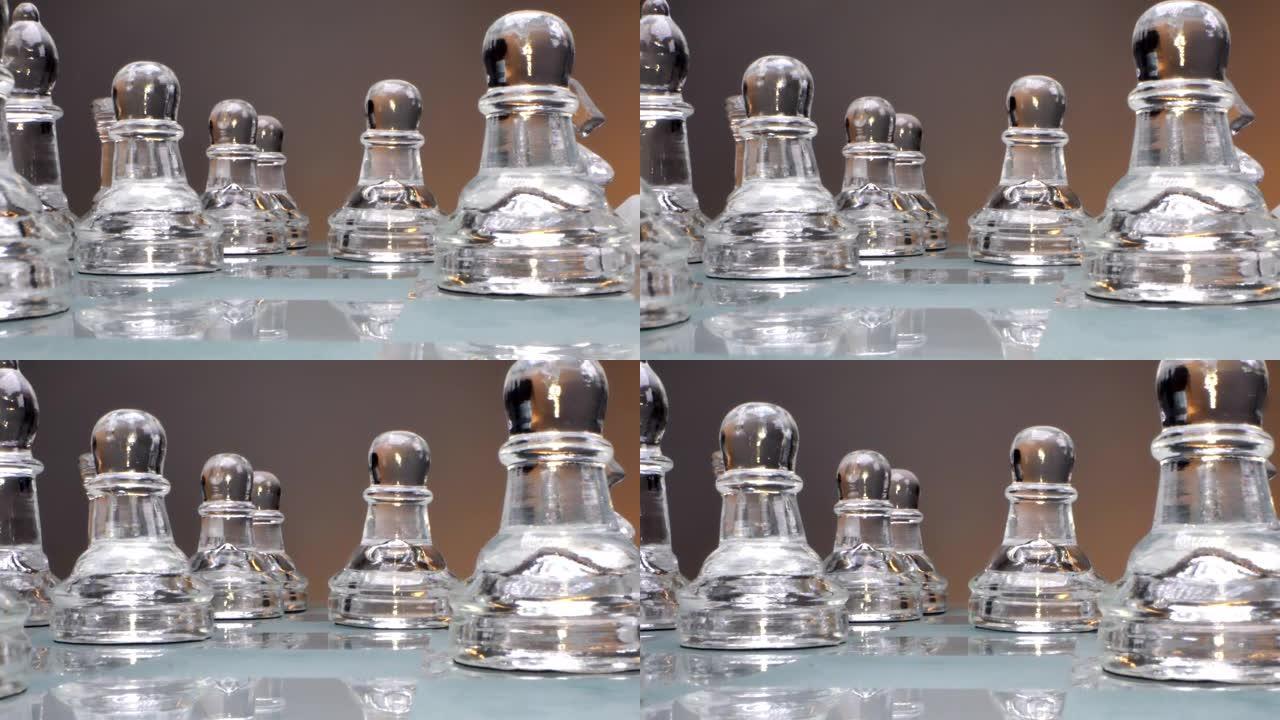 游戏的概念和知识分子的发展，玻璃象棋的安排和准备