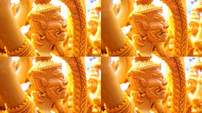 泰国佛节的特写蜡烛游行传统节日