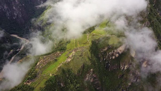 马丘比丘秘鲁航拍v1鸟瞰古代遗迹