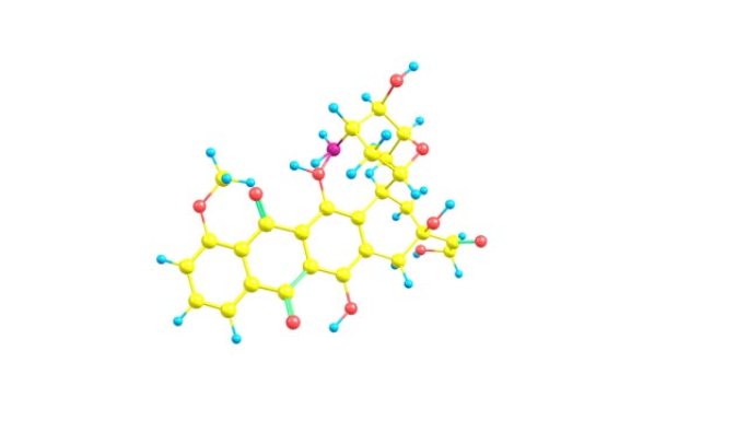 旋转表柔比星药物分子结构