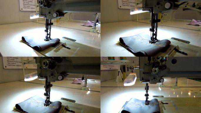缝衣针。服装机器厂间工作裁缝机