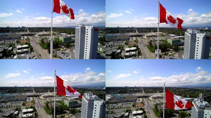 萨里的巨型加拿大国旗 | 加拿大不列颠哥伦比亚省