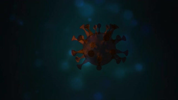 抗体攻击漂浮在深绿色背景上的外来细胞或病毒。