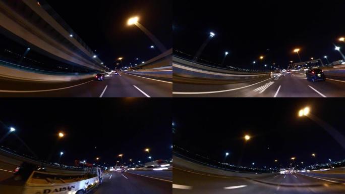 高速公路上的夜间驾驶