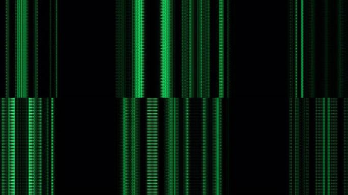 抽象无缝背景垂直闪烁线虚拟数字现实4k声波画面可视化