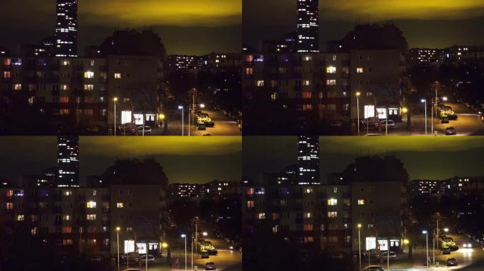 来自大型温室综合体的城市光污染