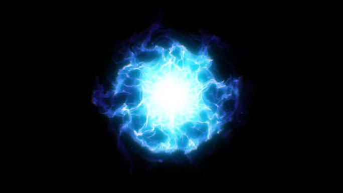 抽象蓝色冲击波烟雾动画。脉动能量场。能源外汇背景。具有流体变形和湍流效应的魔法粒子。未来爆炸。力场。