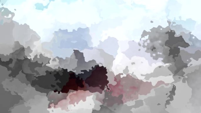 视频动画斑点背景灰蓝色红色