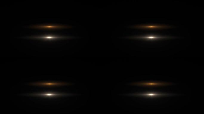 黑色背景上出现的两颗不同颜色的星星。高清1920x1080